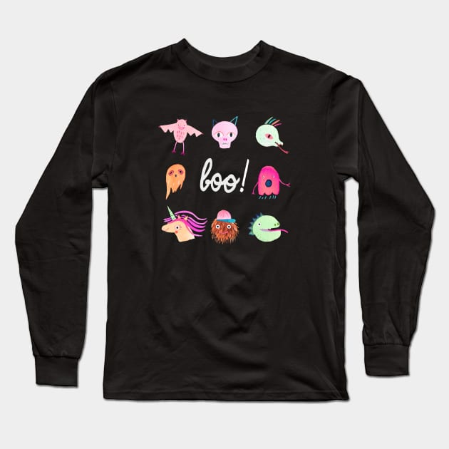 Halloween Long Sleeve T-Shirt by ninoladesign